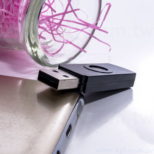隨身碟-商務禮贈品簡約USB-黑色中心款隨身碟-客製隨身碟容量-採購訂製印刷推薦禮品